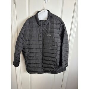 Slumberjack mens long sleeve Zip up black puffer jacket size X-Large